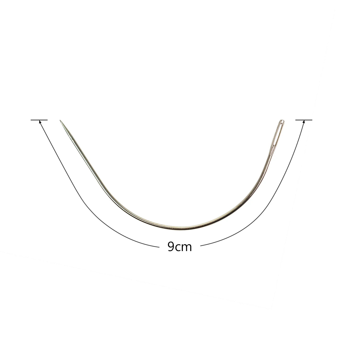 12Pcs C-Type Curved Weaving Needles for Wigs - close-up view