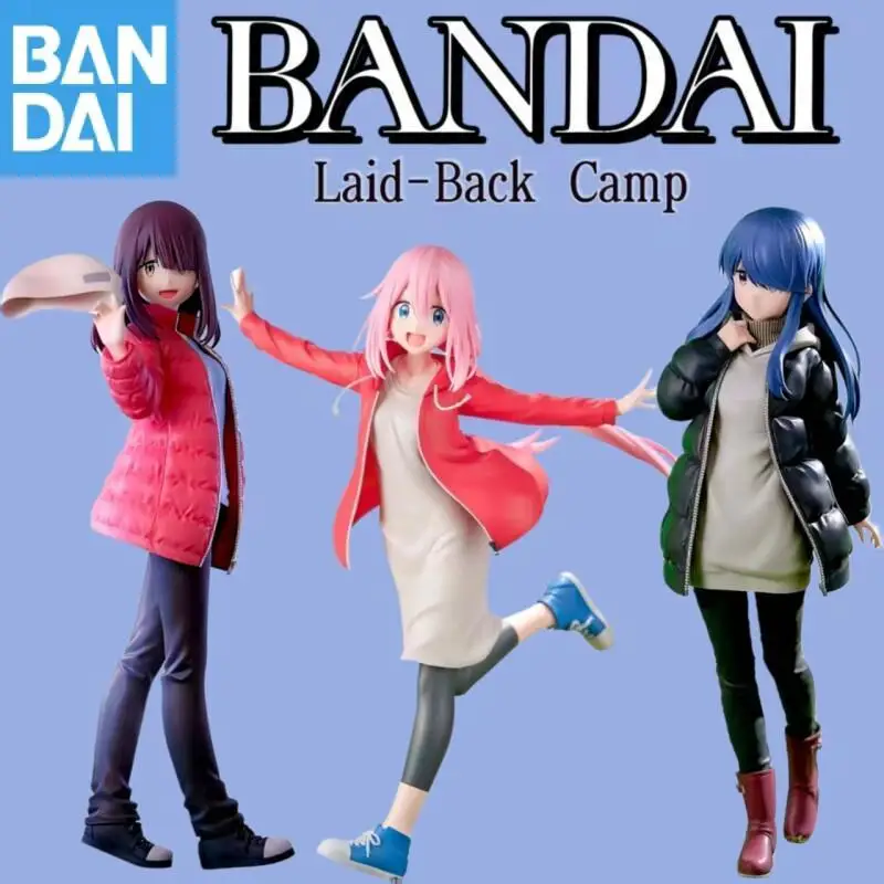 

Original Bandai BANPRESTO Laid Back Camp SEASON3 Shima Rin Ayano Toki Nadeshiko Kamogahara Anime Figure Collector Model Toy Gift