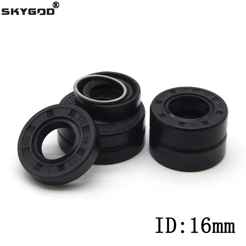 

ID 16mm NBR Oil Seal TC-16x24/26/28/30/32/35/40x4/5/7/8/10mmm Nitrile Rubber Shaft Double Lip Oil Seals