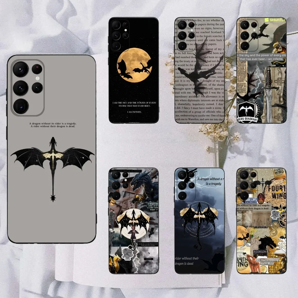 F-Fourth Wing Phone Case For Samsung Galaxy A20,A21s,A22,A31,A32,A52,A53,A72,73,A80,A91 Soft Black Cover