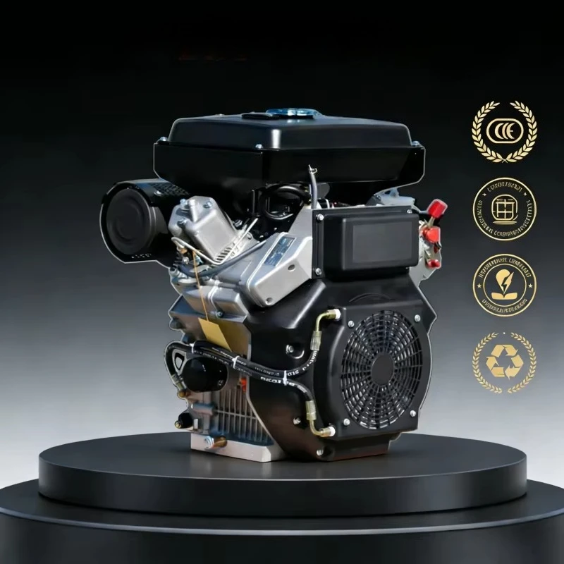 

Twin Cylinder 20HP 13.8KW 912cc Air Cooled Electric Start 4 Stroke High Efficiency Small Engine for Small Machinery