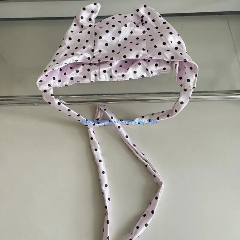 

573B Comfortable Dotted Devil Horn Cap 2000s Anime Cosplay Brimless Hat For Casual Daily Outfit Cosplay Halloween Party Headwear