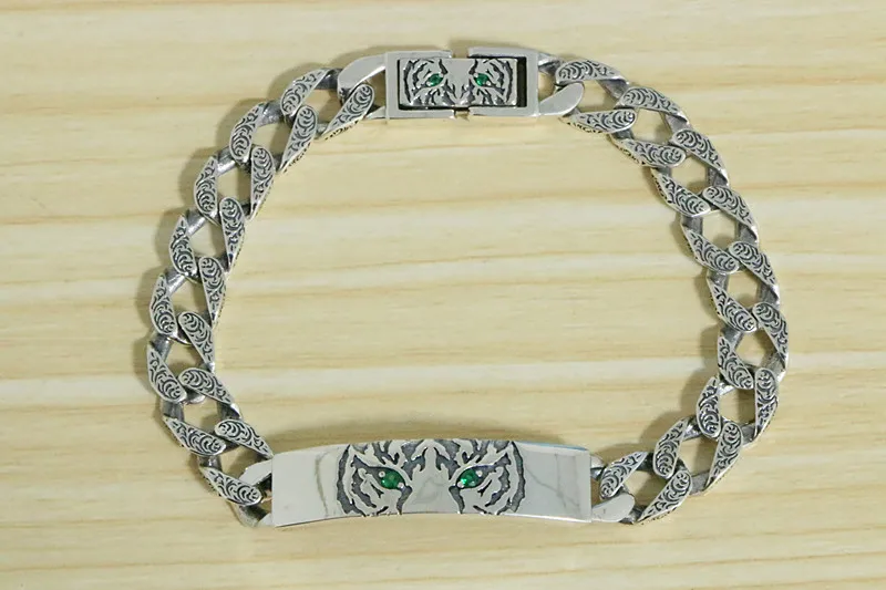 925 sterling silver bracelet for men, tiger zodiac zodiac zodiac zodiac zodiac year, wealth attracting accessories