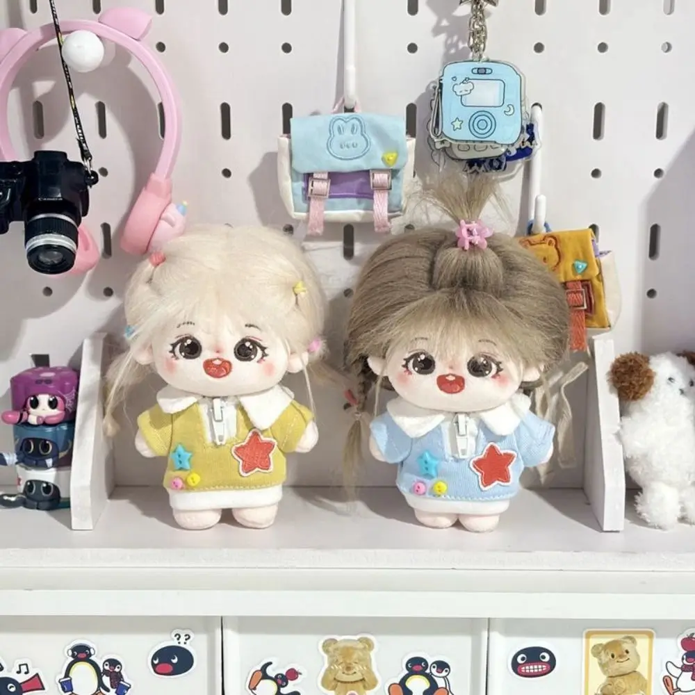 귀여운 후드티 10cm 면 인형 옷 DIY 의상 아이돌 인형 옷 무속성 고양이 옷 액세서리