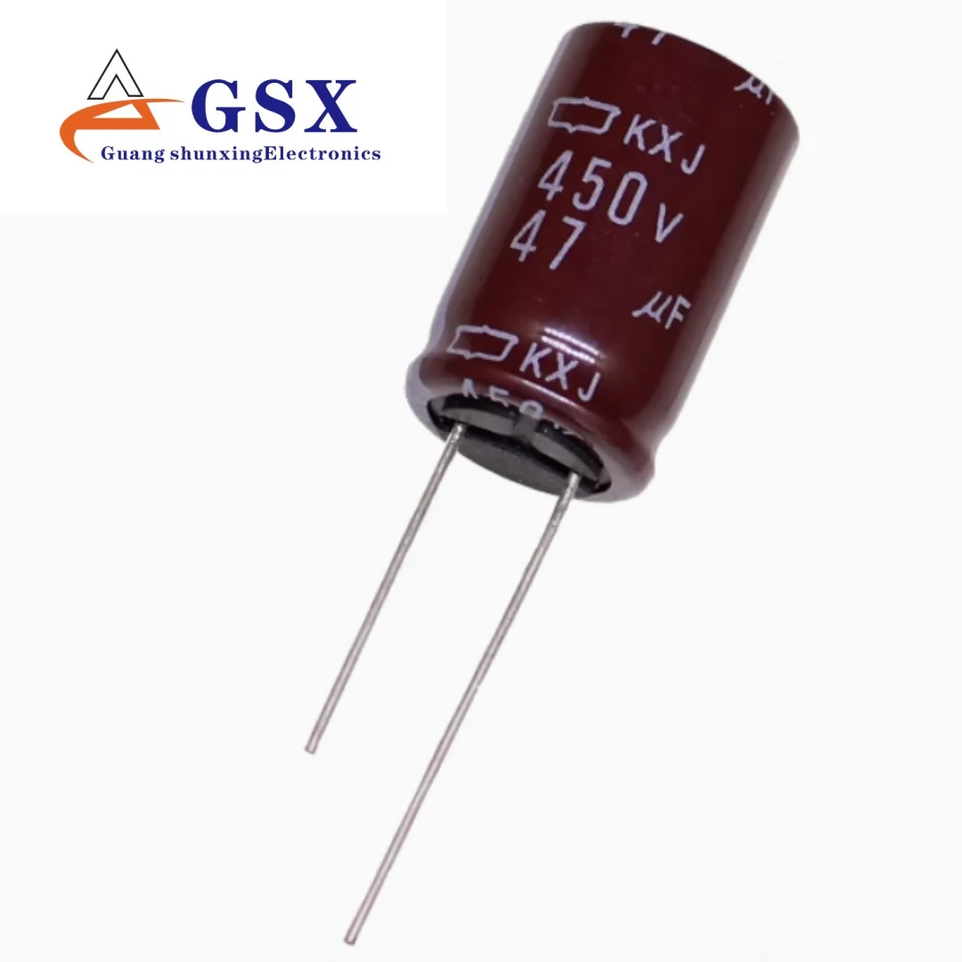 

Brand new original genuine imported aluminum electrolytic capacitor 450v47uf 16 * 25 black diamond KXJ high-frequency long-life