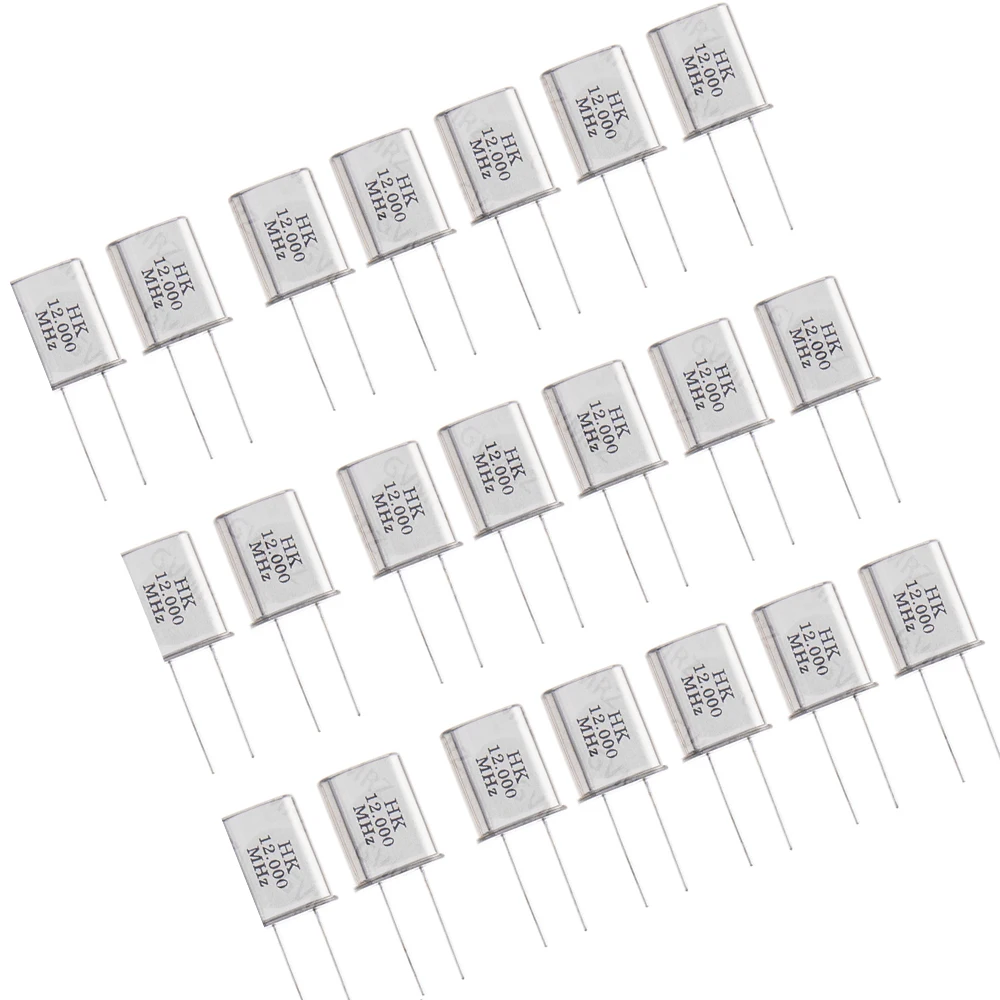 10PCS 11.0592MHZ HC-49U 11.0592MHZ 13.56MHZ 2P Passive Crystal Oscillator 16MHZ 24MHZ 10MHZ 12MHZ  HC-49U 12MHZ 