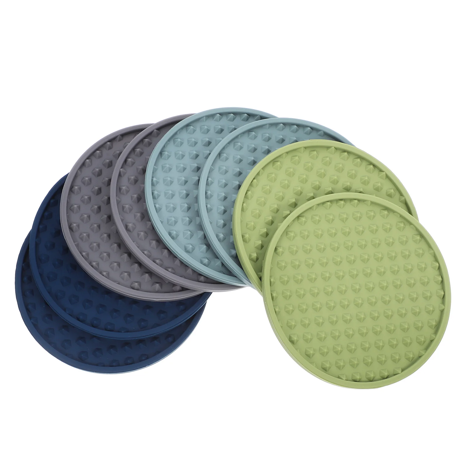 

8Pcs Silicone Coasters Drink Coasters Nonslip Table Protection Coffee Table Decor Modern Cup Mats Drink Coaster