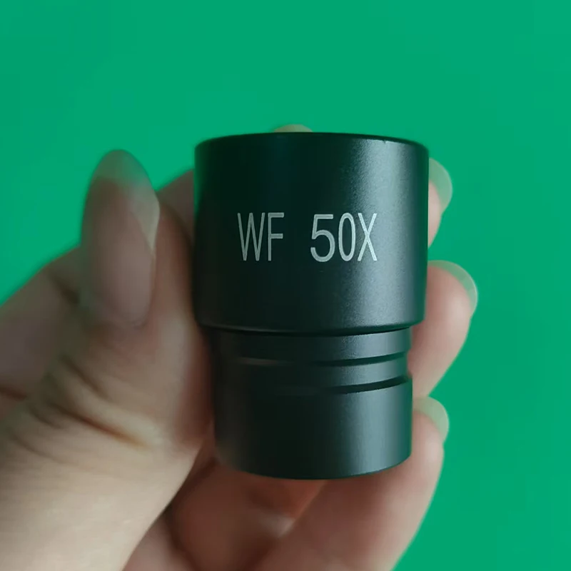 1 قطعة WF50X المجهر البيولوجي العدسة تصاعد حجم 23.2 مللي متر عدسة المجهر البصري اكسسوارات عدسة زاوية واسعة أحادي العين