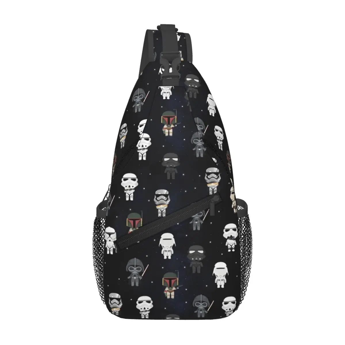

Custom M-Mandalorianed Sling Crossbody Backpack for Women Men Waterproof Adventure Story Daypack Printing Shoulder Backpack