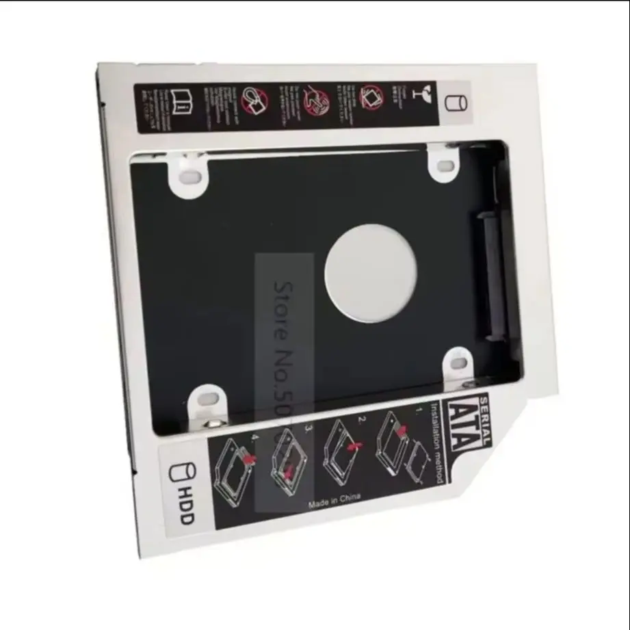 

Universal 12.7mm 2nd 2.5 SATA HD SSD Hard Drive Optical bay Caddy Frame for Asus N56D K43SV N46V GT34N X53SV Series X53SV-SX096V
