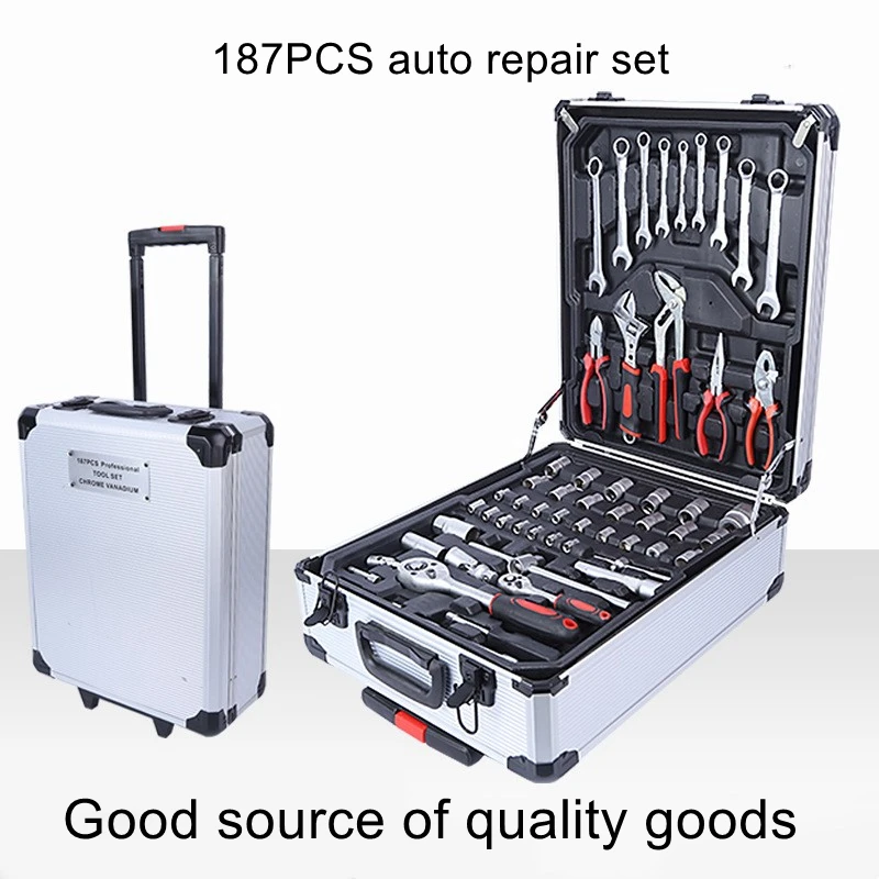 187-piece set of 399PC auto repair combination set of tools professional auto insurance car sleeve car repair set