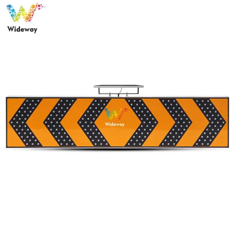 Custom Road Safety LED Portable Reflective Road Signs With Solar Panel Customizable Traffic Guide Signs