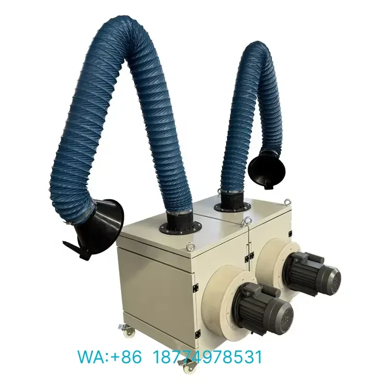New High Power Multi Functional Industrial Dust Collector with Replaceable Filter Bags 99.99 Percent Efficiency 1100 CFM
