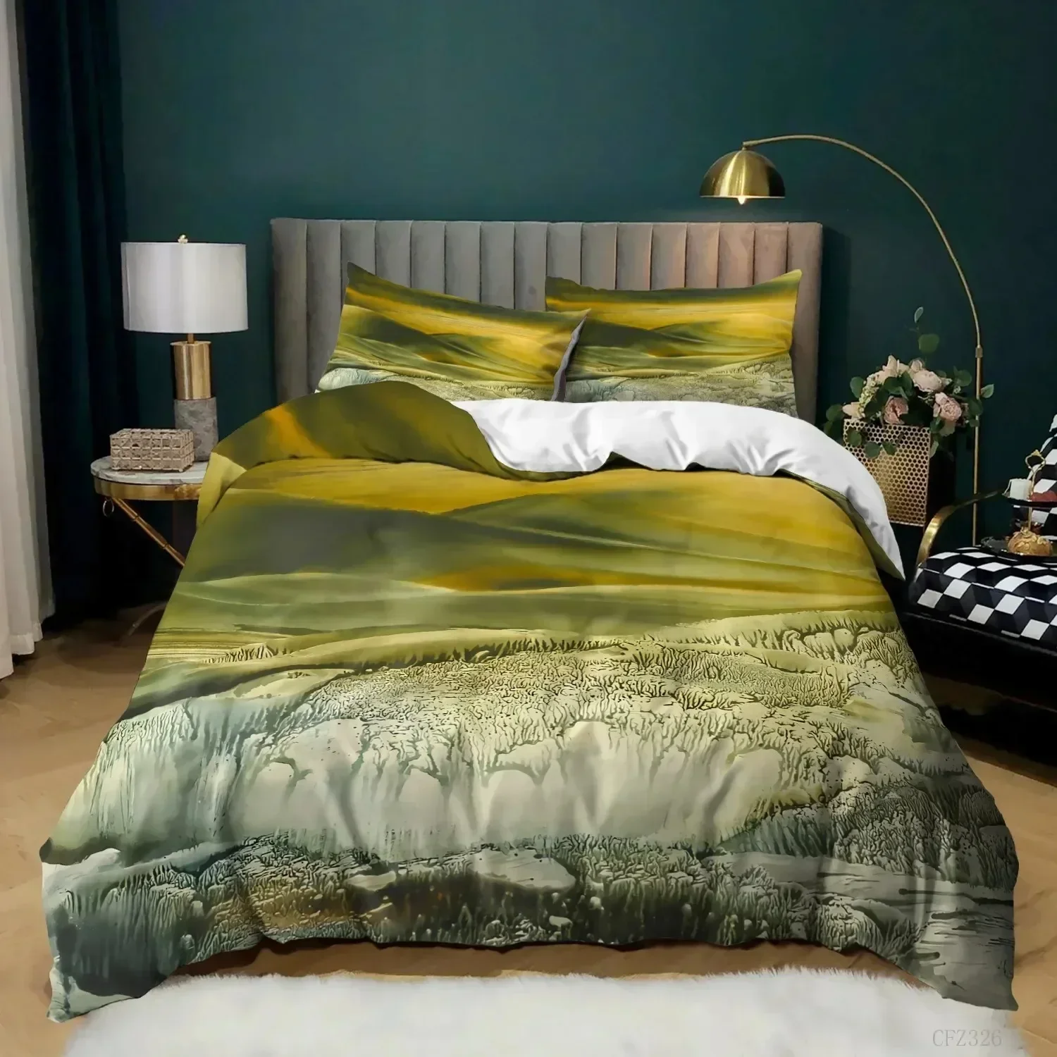 Noite estrelada van gogh conjunto de capa edredão queen size, pintura a óleo famoso moderno clássico céu estrela arte, decorativo 3d conjunto cama