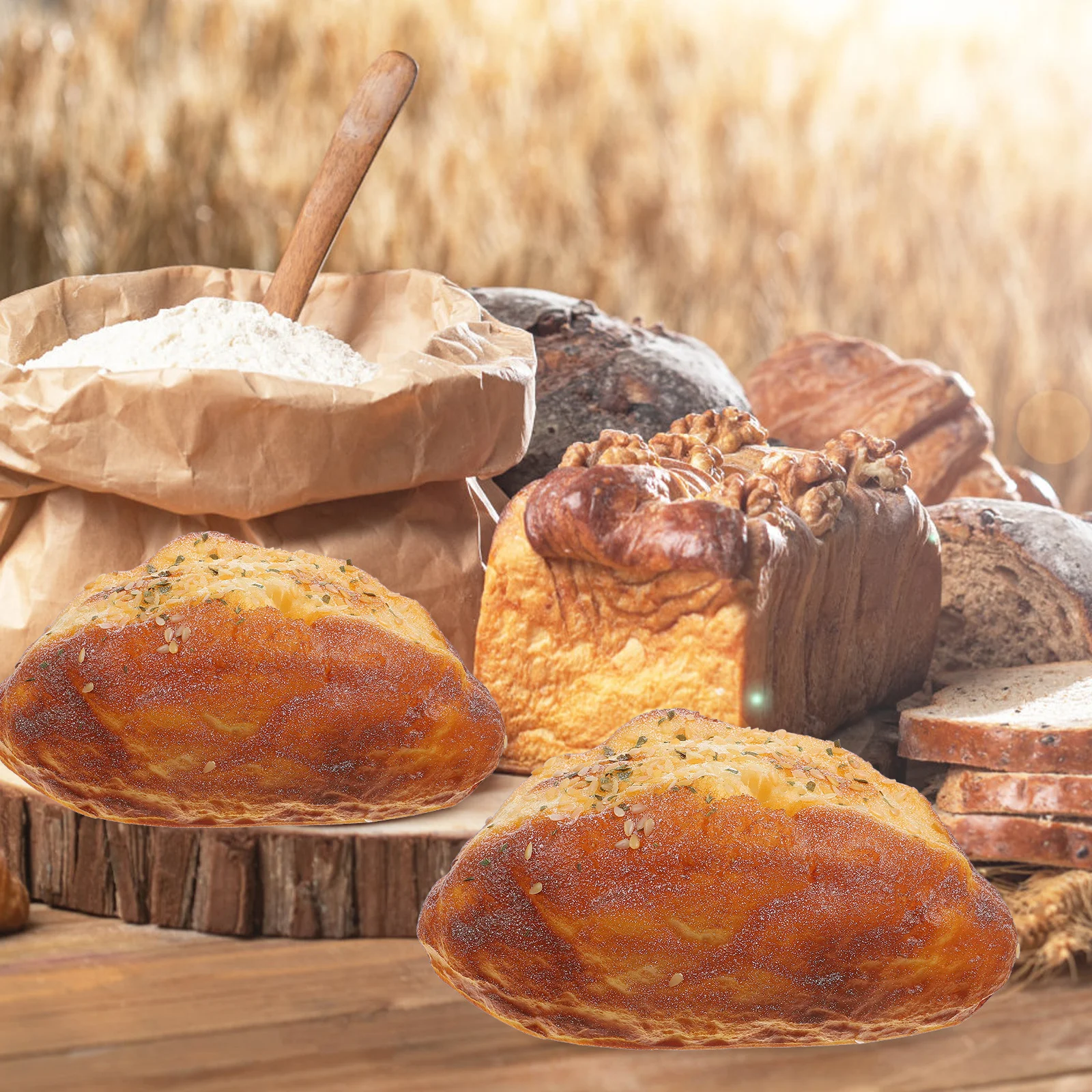 

For Bakery Display Simulation Prop Photography Decoration Pu Display Prop Simulation Bread Bread Model