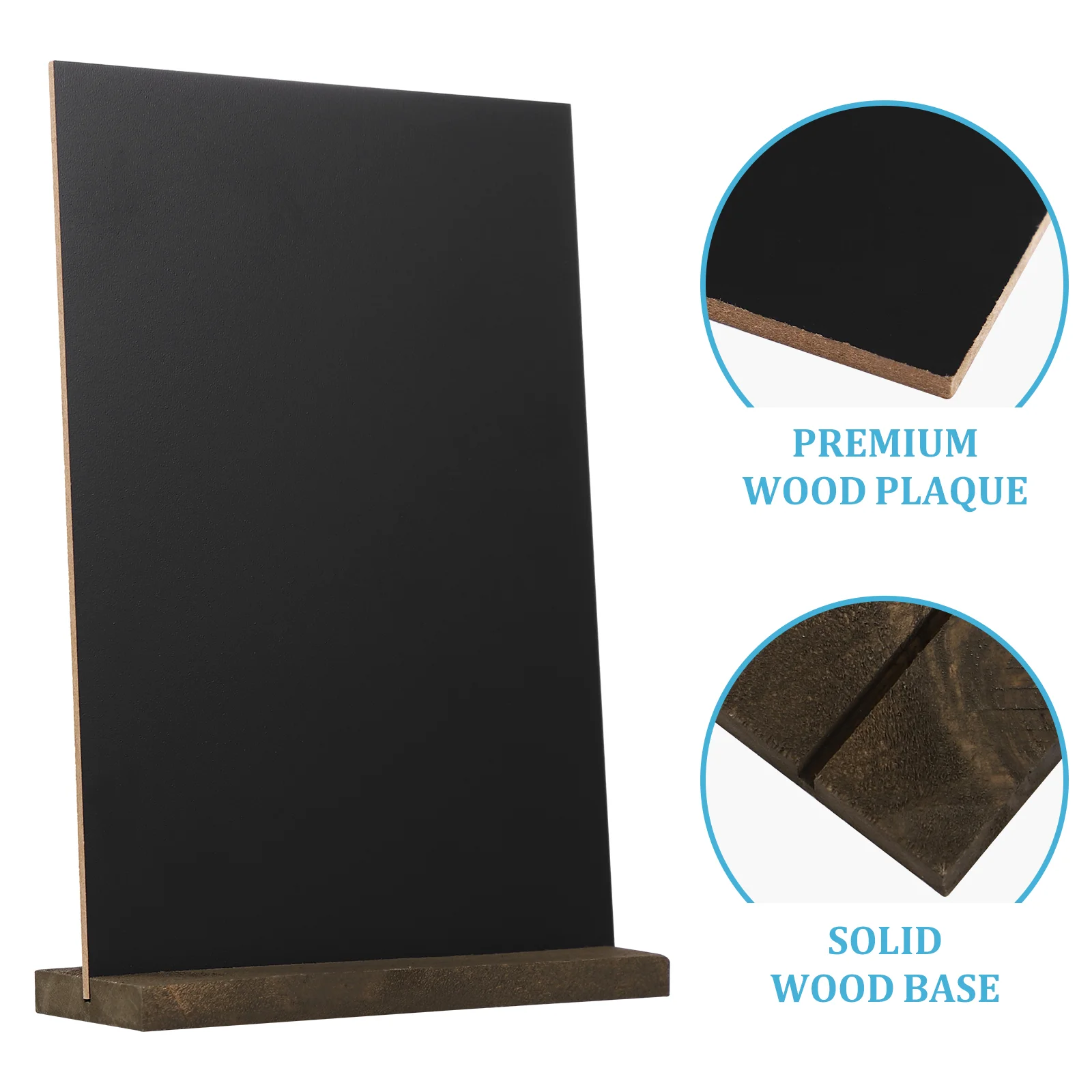 Two-Sided Chalkboard Sign Mini Double Messgae Tabletop with Stand Wedding Signage