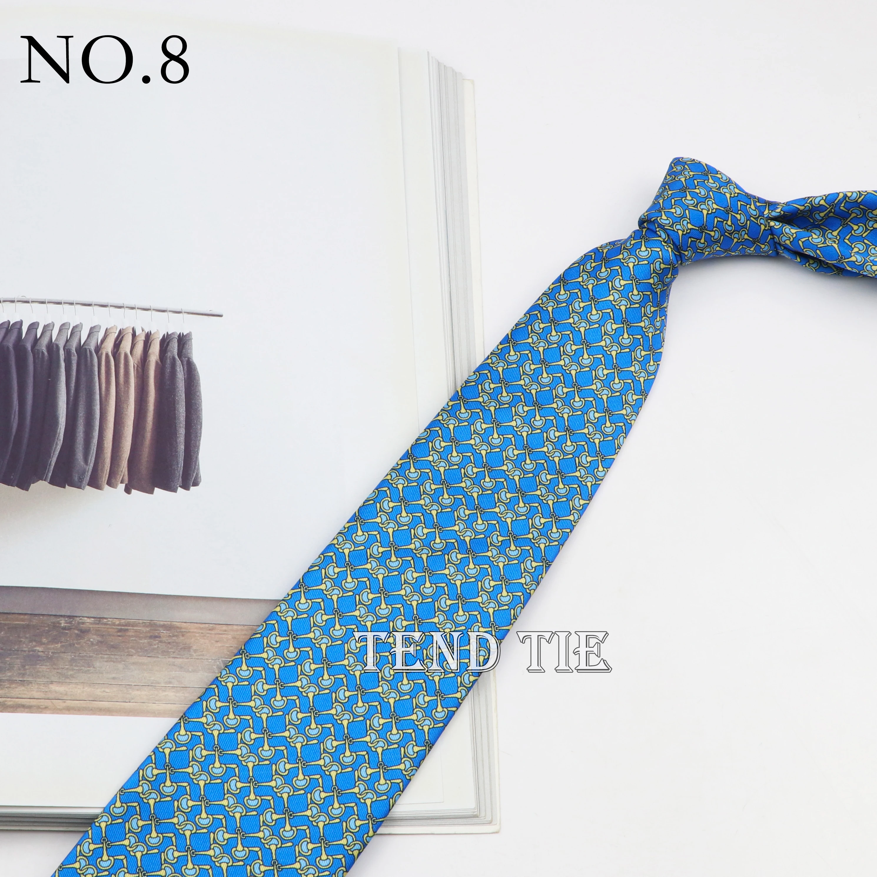 7.5cm Classic Men's Retro Pattern Tie Fashion Wedding Tie Soft And Comfortable 100% Micro Fiber