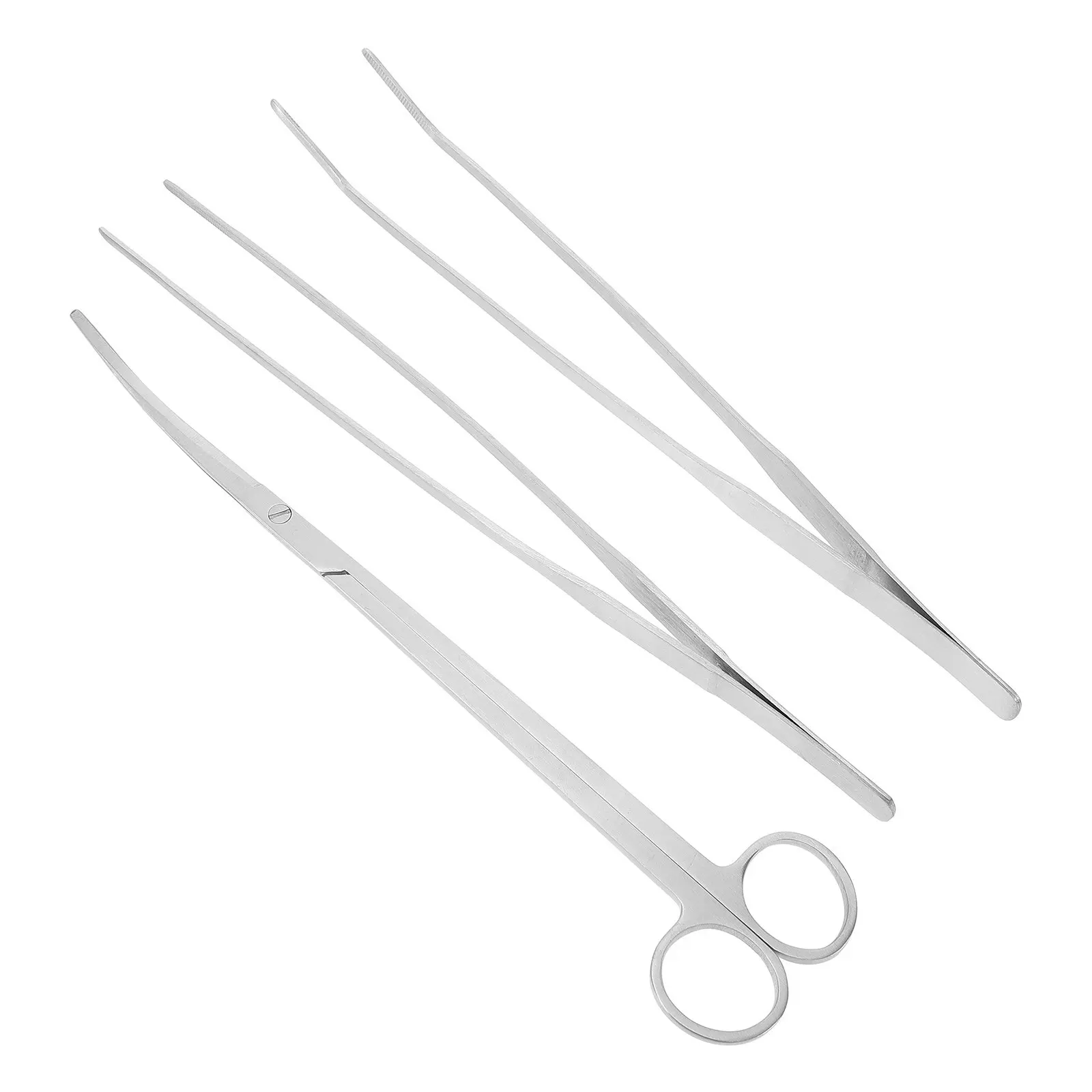 

1Set Stainless Steel Aquarium Plant Tools Set Water Grass Trimmer Scissor Tweezer for Aquascaping Fish Tank Cleaning Kit