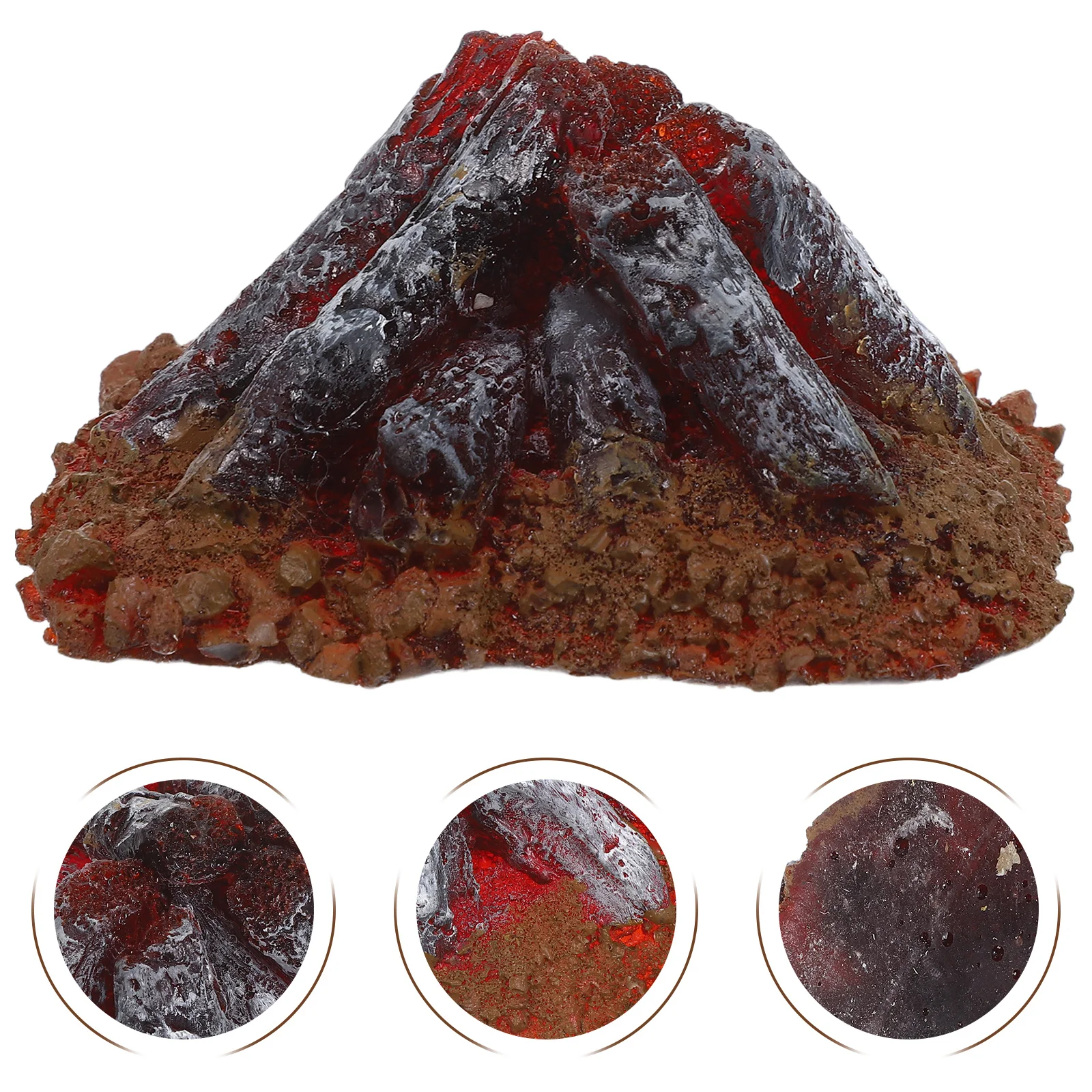 

Fake Campfire Realistic Resin Artificial Flame For Dollhouse Diorama Micro Landscape Decor Garden Scene Party Supplies