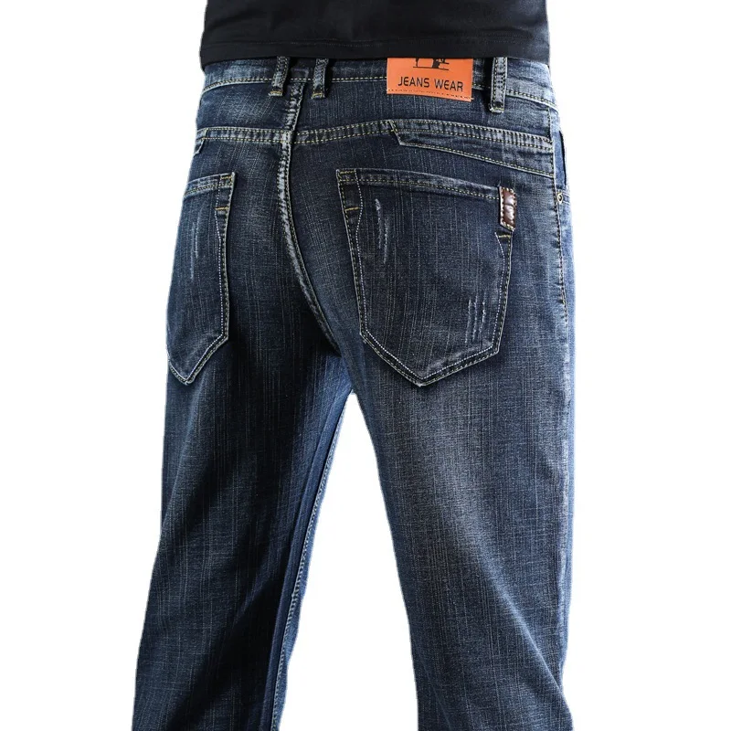 Men's Jeans Men Clothing Cargo Pants Skinny Jeans Trouser Thin New Menswear Trouser Slim Pocket Summer Straight Stretch New