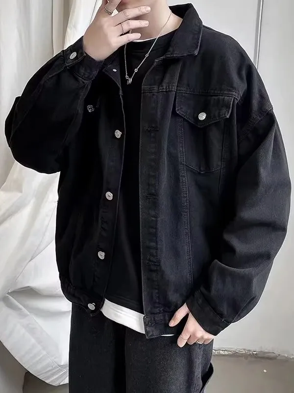 

Bla Свободный мужской джинсовый тюнер Осенний сезон Корейский Sle Ретро Универсальная рабочая одежда BF Джет Студенческий модный брендовый повседневный топ