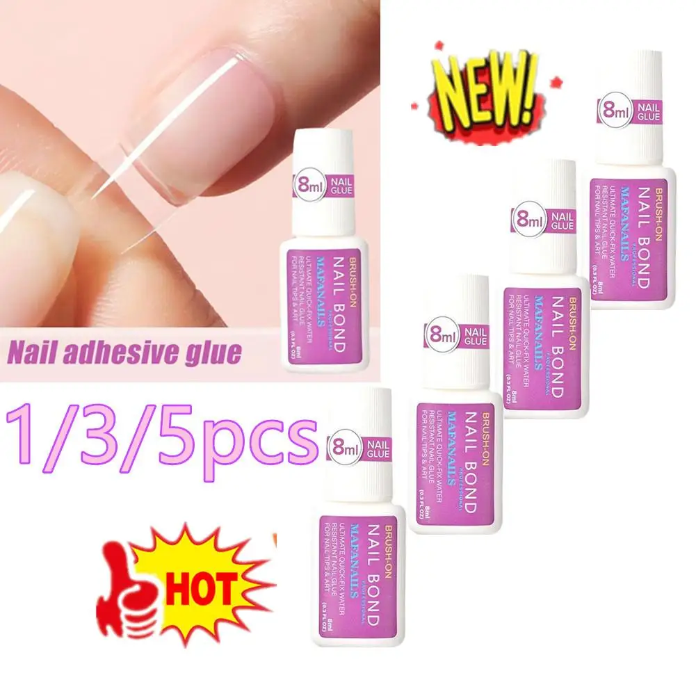 

1/3/5pcs Fast Drying False Nails Tips Adhesive Glue Fake Nail Glue Super-Strong Press On Nails Bond Glue