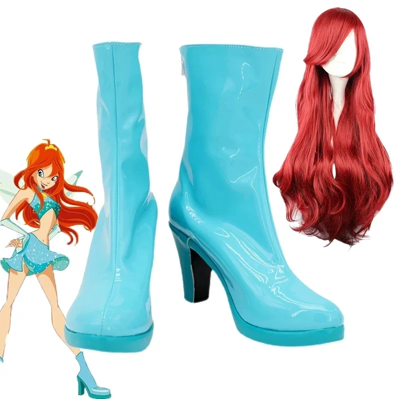 Bloom Anime Cosplay charactix scarpe stivali accessori per feste di carnevale di Halloween su misura di qualsiasi dimensione