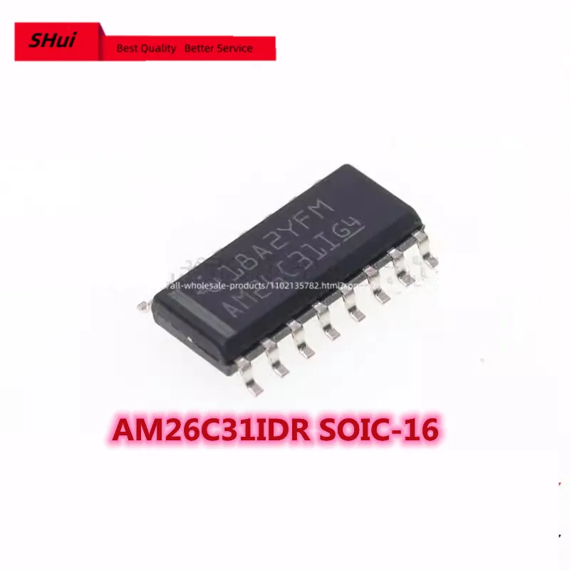 10PCS Original authentic patch AM26C31IDR SOIC-16 four-way differential line driver chip