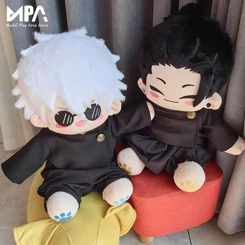 40cm New Jujutsu Kaisen Hand Puppet Plush Toys Cute Soft Stuffed Gojo And Geto Pillow Dolls For Kid Birthday Gift Custom