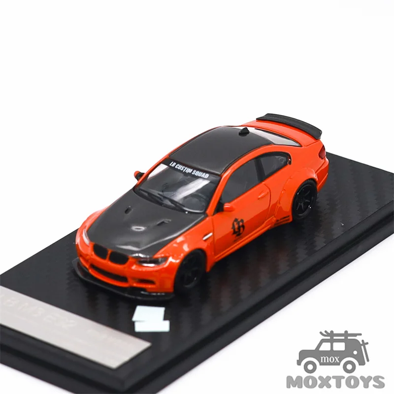 FINE MODEL 1:64 LB M3 E92 Pearl Orange / Metallic Blue / Pearl White Diecast Model Car