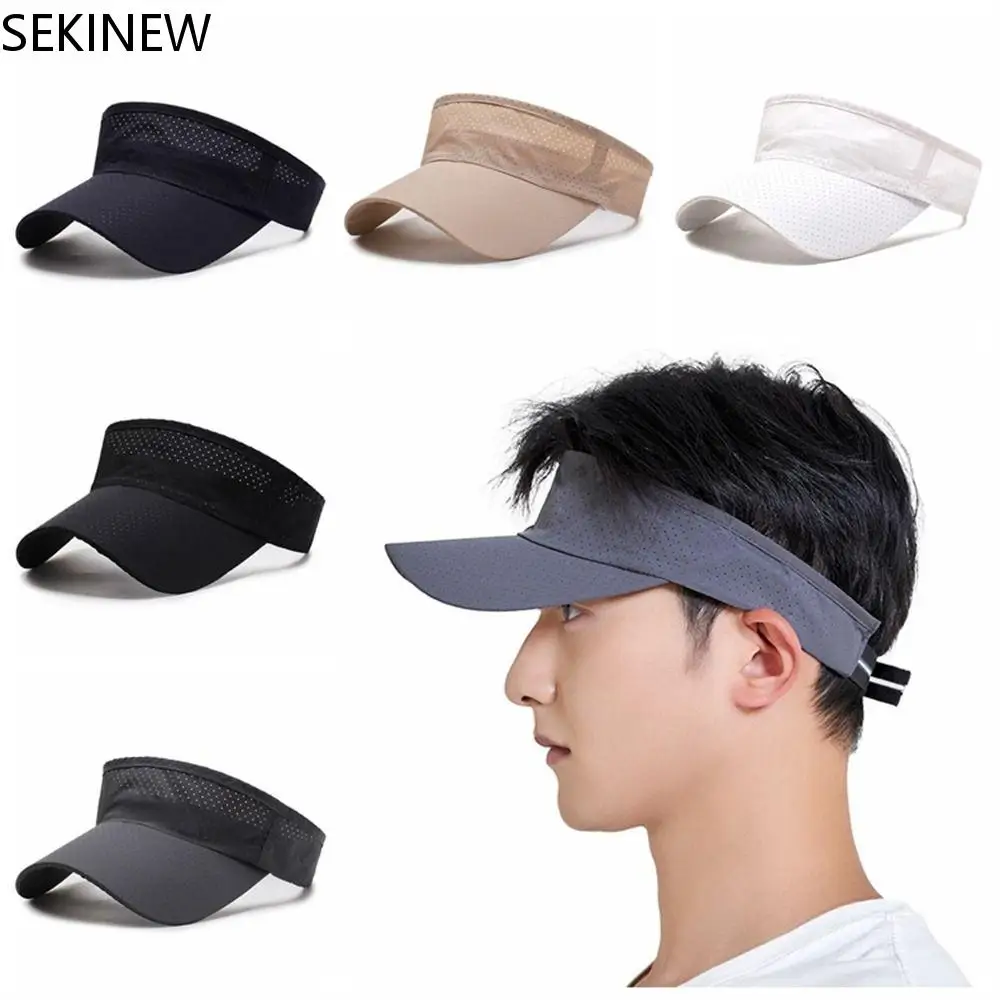 

Summer Breathable Air Sun Hat Adjustable Visor UV Protection Tennis Hat Outdoor Sport