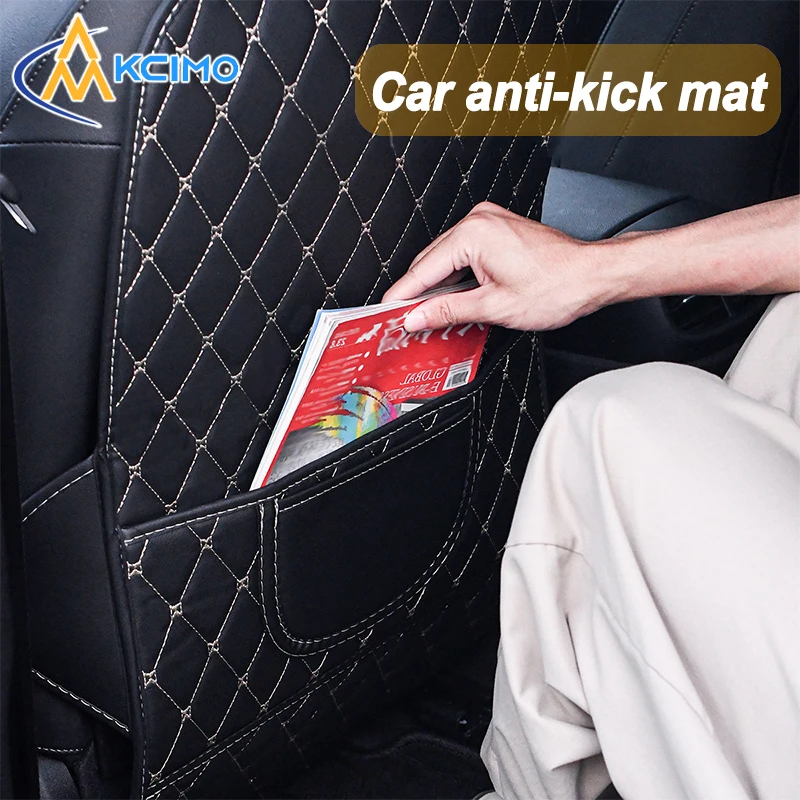 

Premium PU Leather Anti-Kick Mats Child Seat Back Protector & Anti-Dirty Pad for Car Rear Seat Car Accessories
