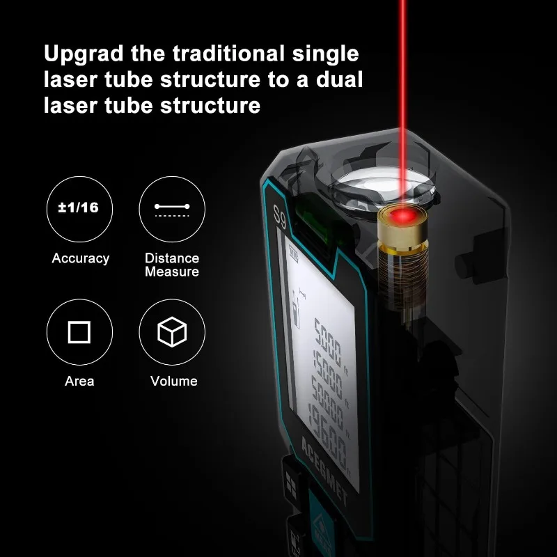 Real Time Data Sharing+Floor Plan Mapping Laser Tape Measure, 229 Ft Laser Measure, ±1/16