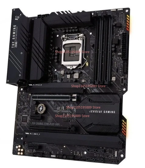 

Материнская плата ASUS TUF GAMING Z590-PLUS WIFI, качество как на фото, поддерживает процессоры Intel 10-го и 11-го поколений