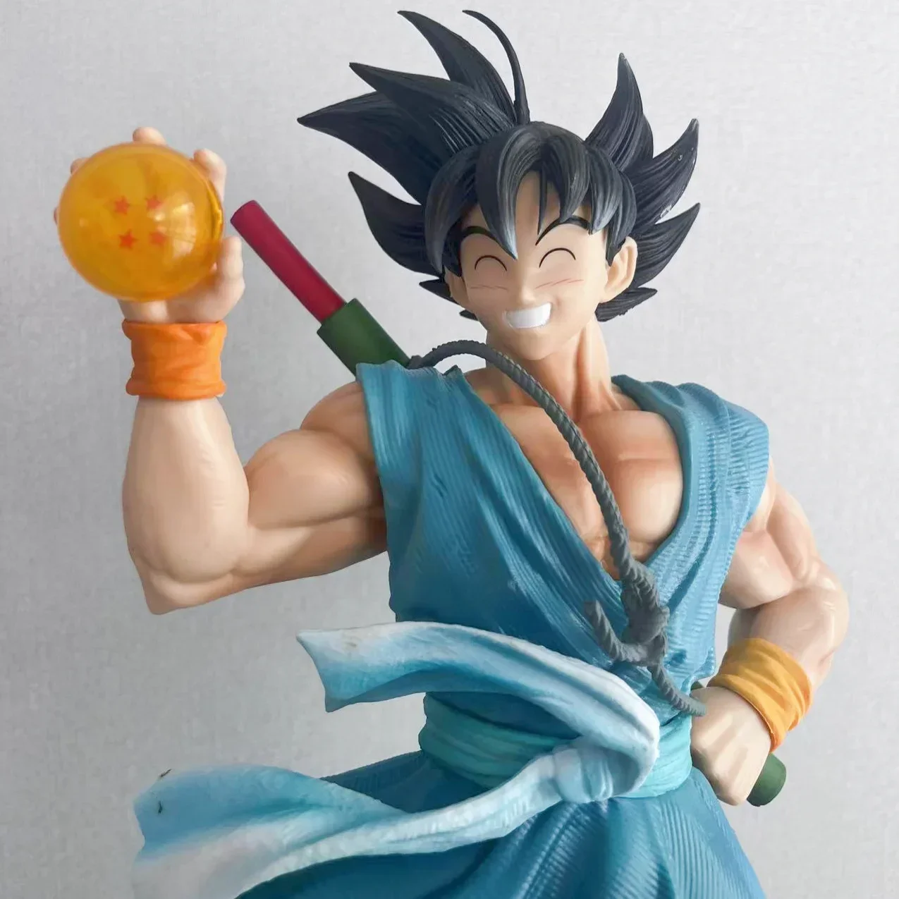 41cm Anime Dragon Ball Happy Goku Figures 4star Crystal Balls Action Son Goku Figurine Pvc Collection Figure For Children Gift