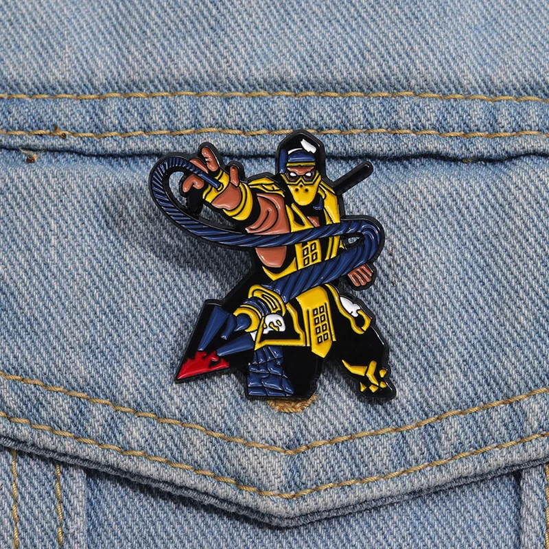 Hot Game GP Street Fighter Badge Pins Broszka Cute Anime Figure Enamel Cosplay Props Lapel Pin Biżuteria Akcesoria Prezent Dla Frien