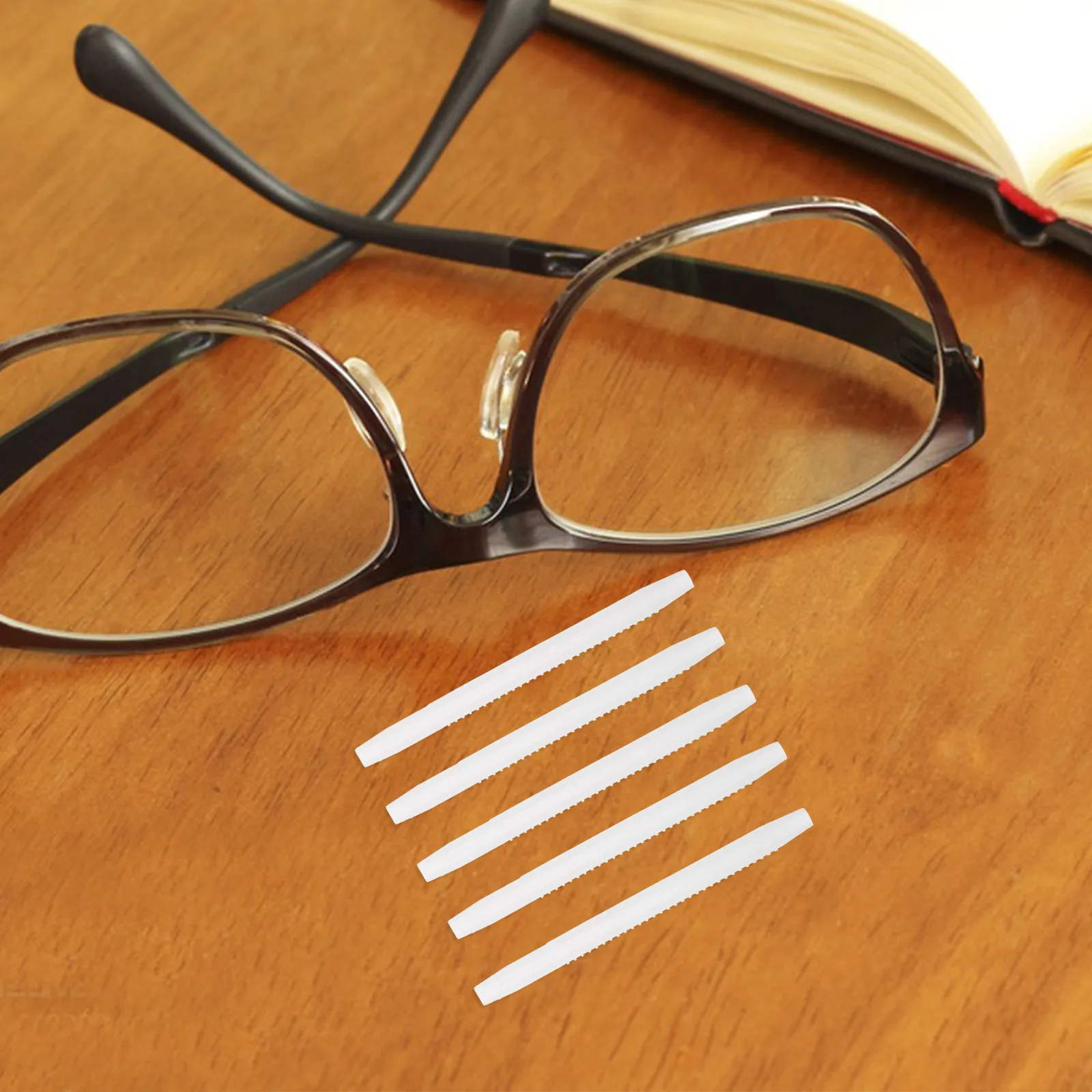 

6Pairs Plastic Eyeglass Ear Grips Non-Slip Glasses Leg Sleeves for Reading Sunglasses Strenuous Exercise Sweat-Proof Temple