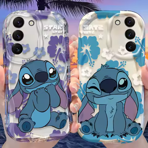 Disney Stitch Case for Samsung Galaxy S25 S24 S23 S22 S21 Ultra Plus S20 FE A73 A72 A71 A56 A55 A54 5G A52 A52S A51 4G Cover