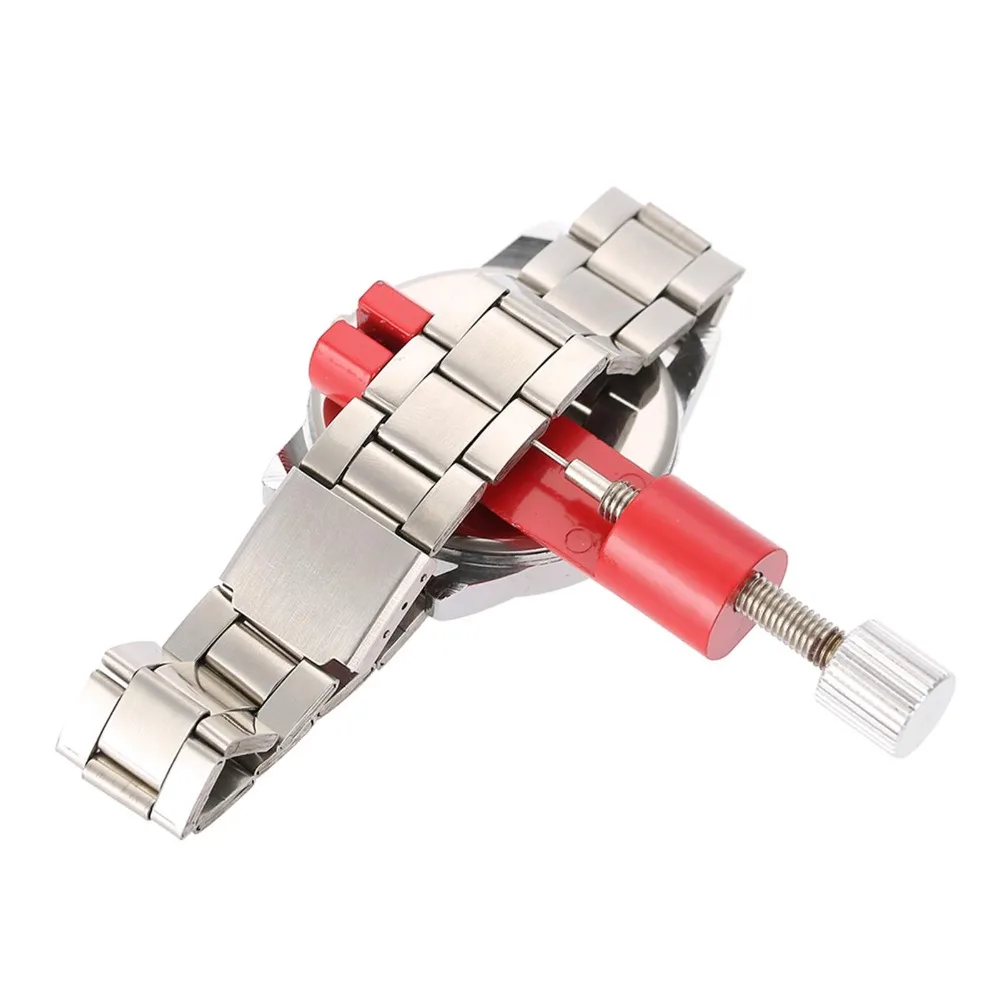 10Pcs Precision Steel Watch Repair Tool Set Red Various Combinations Wristwatch Kit Strap Link Holder Professional Watchmaking