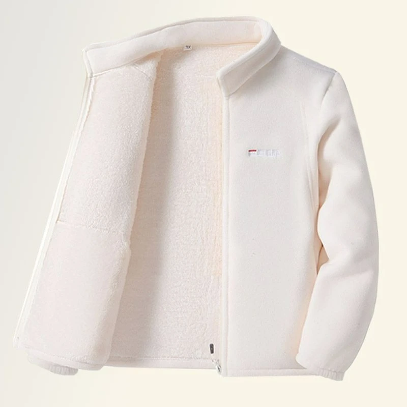 

This Is A Thickened Fleece Jacket for Outdoor Use in 2026 Autumn Winter Featuring A Windproof Warm Stand-up Collar Inner Lining