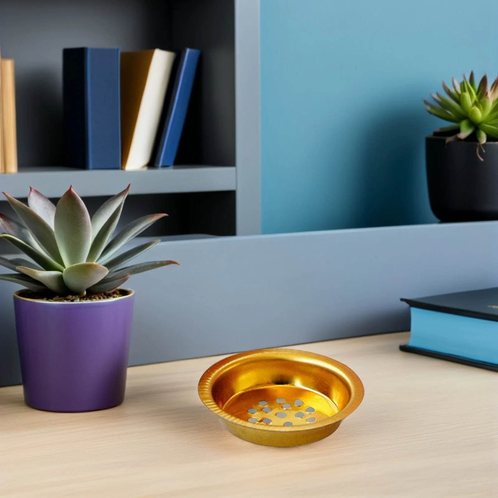 10 قطعة ملحقات مبخرة صينية معدنية مستديرة صغيرة لموقد الفحم غير عصا مقاومة للحرارة الروائح ديكور المنزل استخدام #3