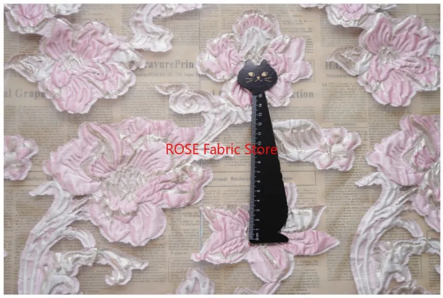 1 metro Retro en relieve flor grande hilo teñido Jacquard tela Primavera Verano vestido de burbuja Diy tela de costura