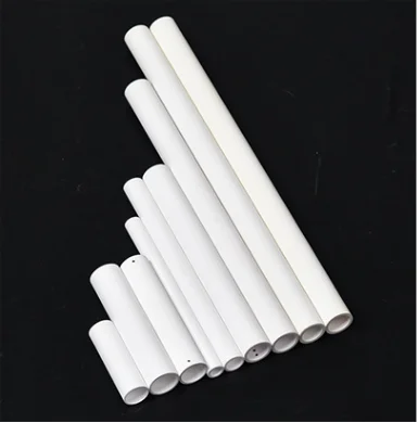 High Temperature Resistant Ceramic Tube Hollow Insulating Burning Pipe, 200mm Length 4mm ID 8mm OD, Corrosion and Wear Resistant