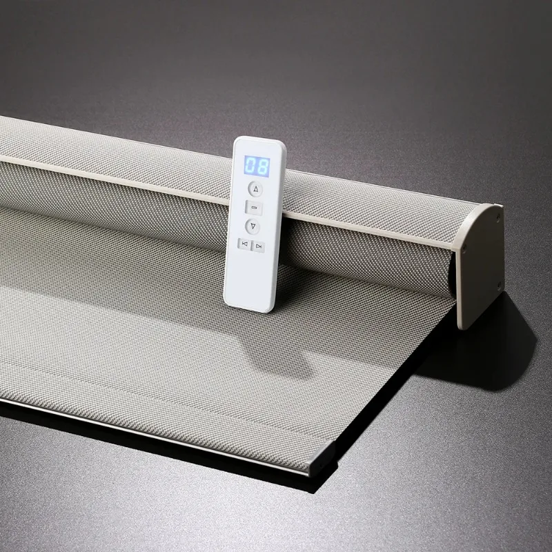 Custom Polyester Wireless Electric Automatic Smart Window Shade Motorized Roller Blind