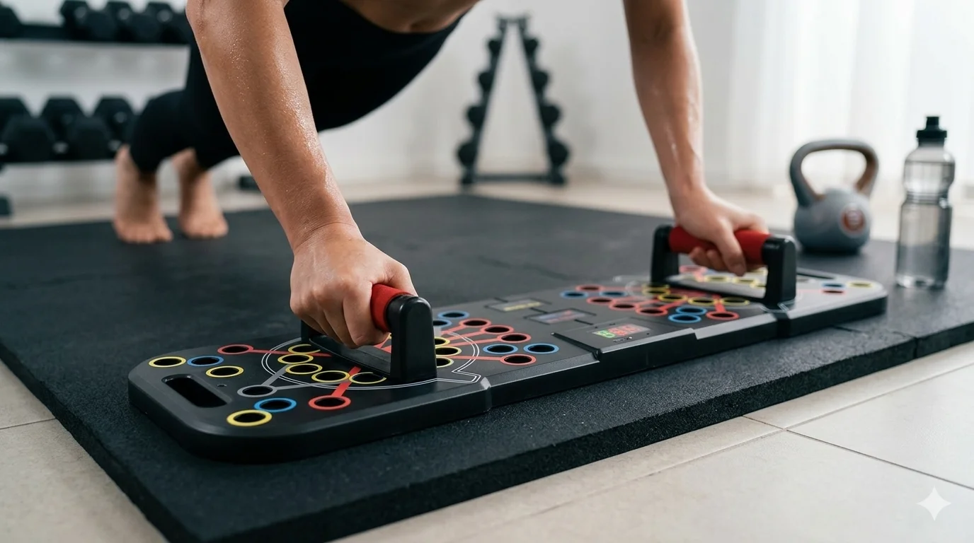 บอร์ดฟิตเนสแบบพับได้อเนกประสงค - Push Up Board บทวิจารณ์และราคา