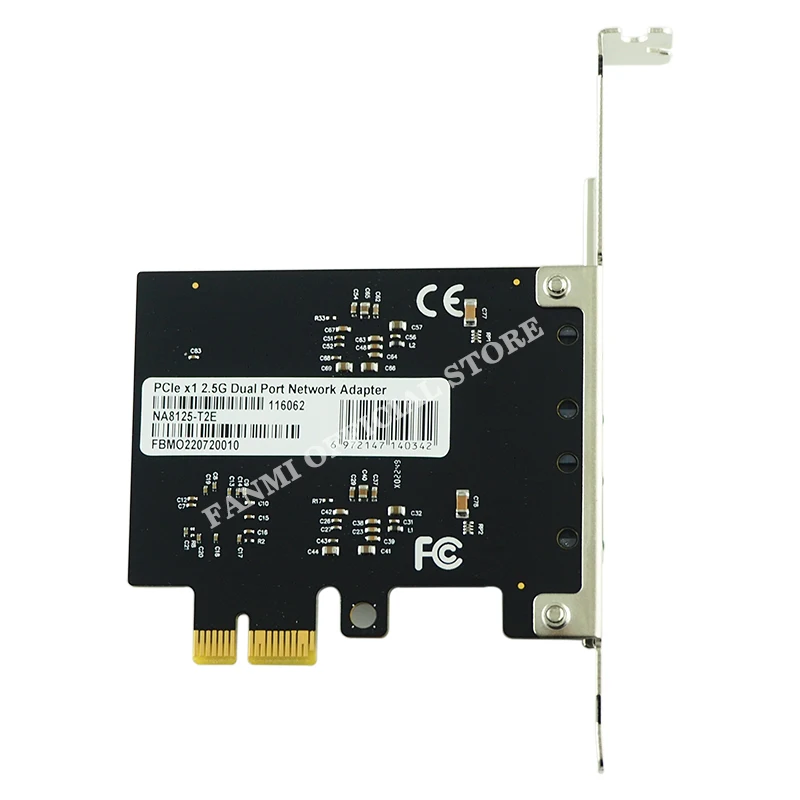 Scheda Di Rete PCI-E 2.5 Gbps RTL8125BG – Gigabit Ethernet Con Connettore RJ45, Nuova!