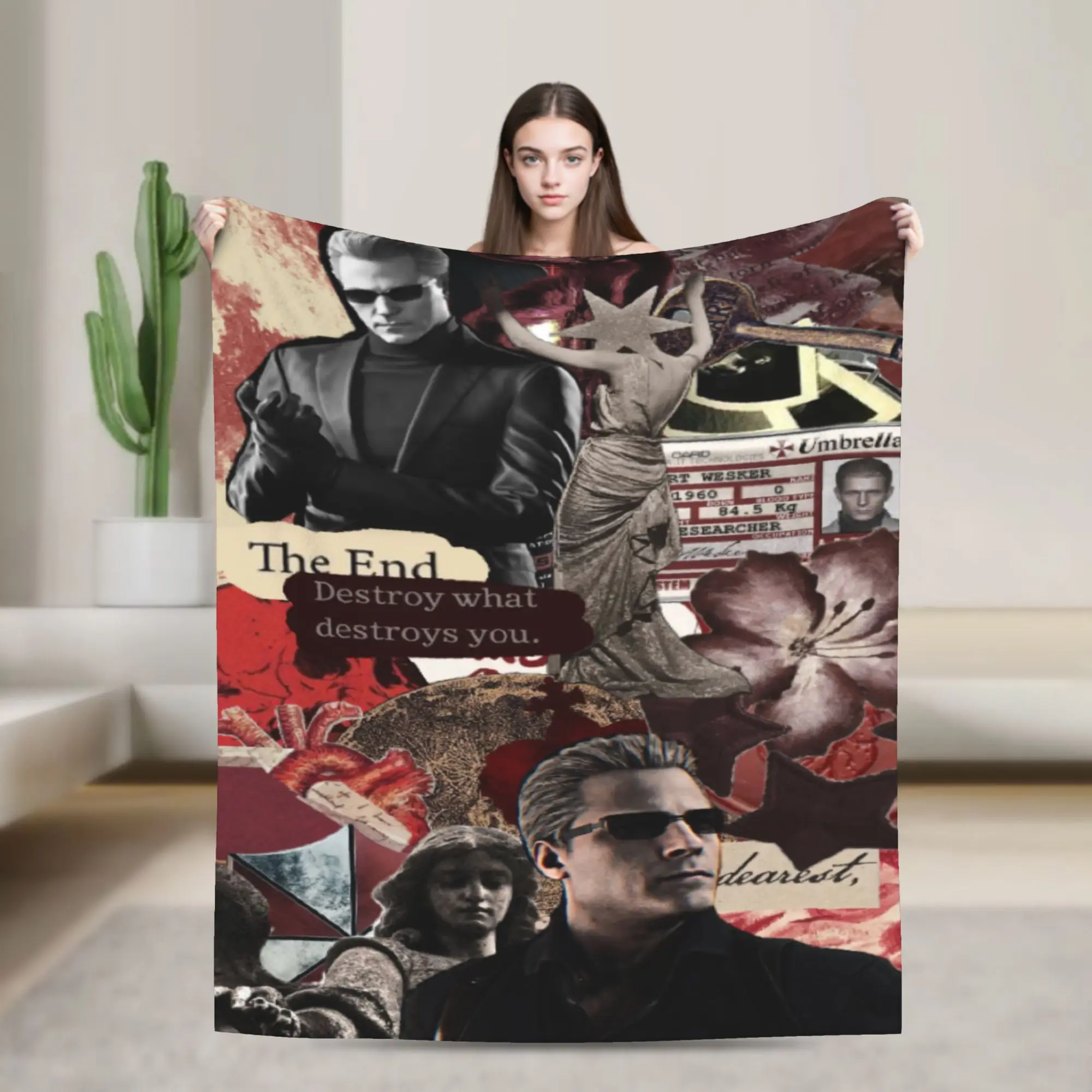 Albert Wesker  Merch Blanket Ultra Soft  Throw Blankets for Sofa 50x60 Inches Multi-size Throws And Blankets