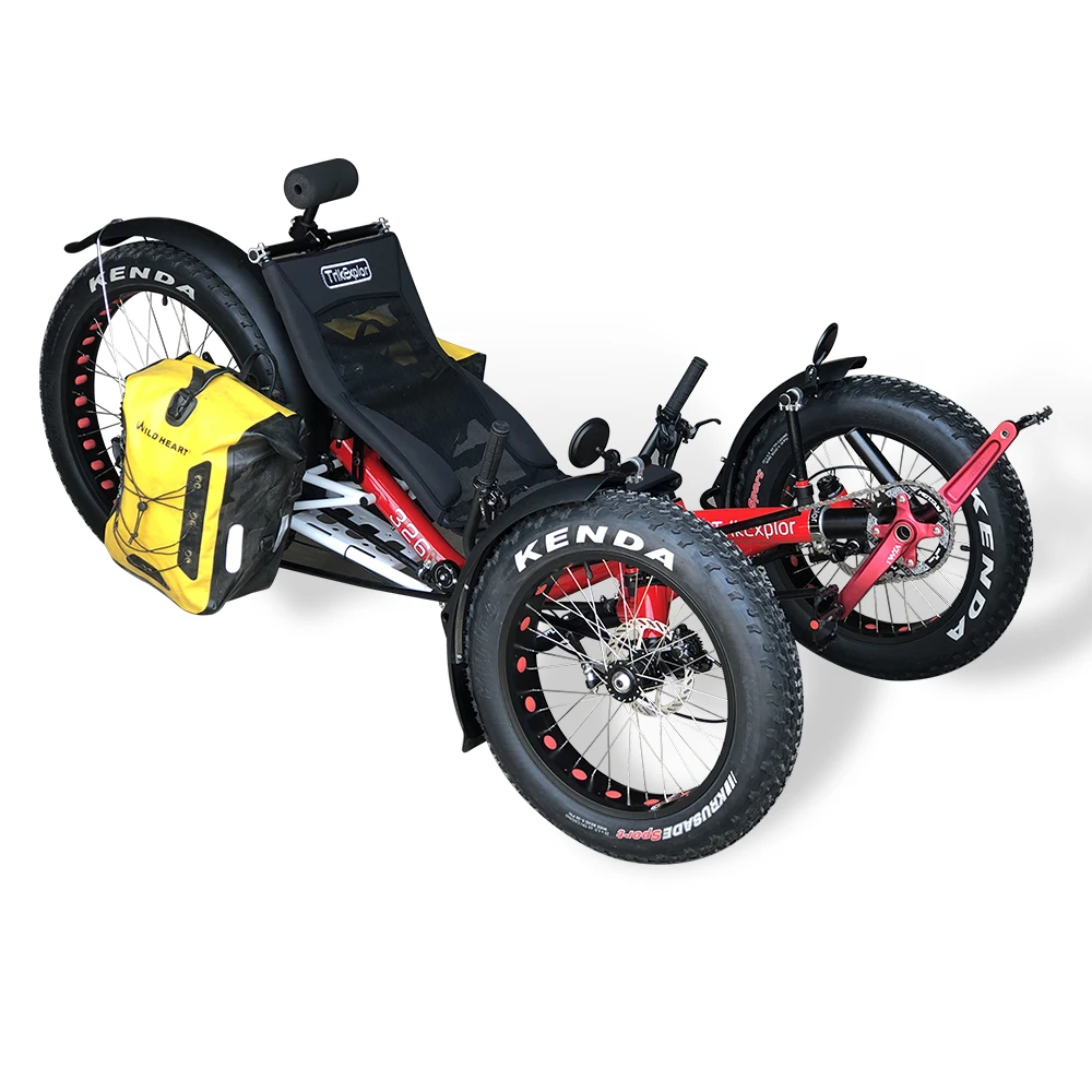 Outdoor Adult Fat Tire Recumbent Trike Frame Sale