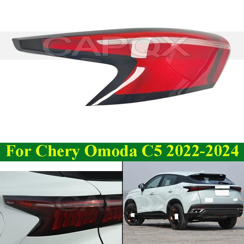 

CAPQX Rear Taillight Shell Cover Replacement For Chery Omoda C5 2022-2024 Tail Light Lamp Shell Cover Lid Brake Light Cover