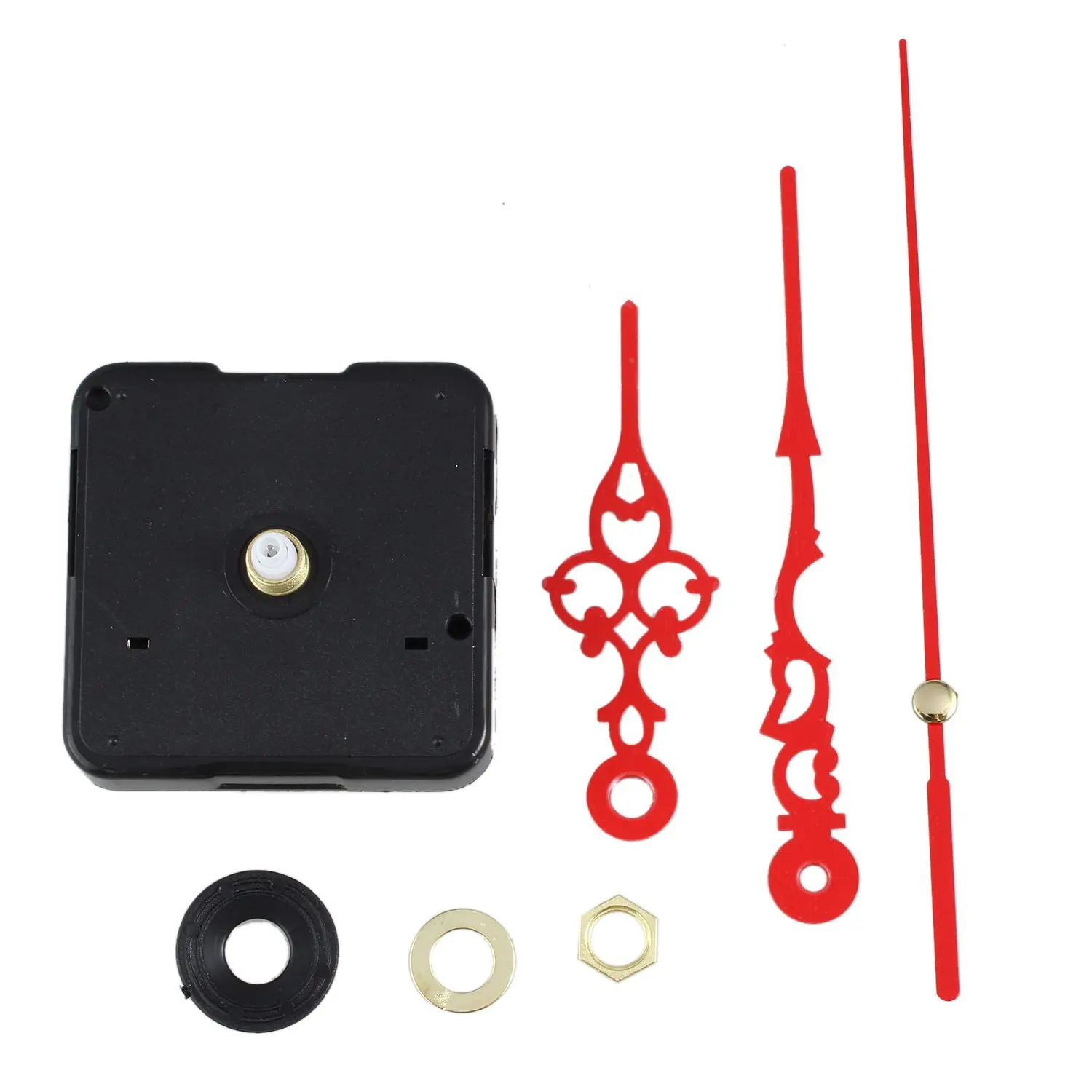 High Quality New Quartz Black Wall Clock Movement Mechanism Repair Parts Kit